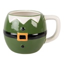 Mug Green Black 14x11x9 cm / 450 ml