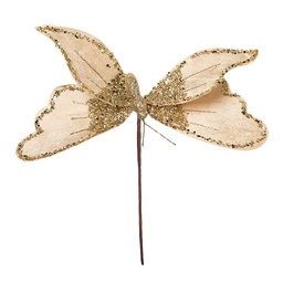 [66662GO] Decoratie vlinder 11x5x36 cm