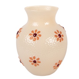 [6GL5507] Vaso Vetro Arancio Ø 13x16 cm