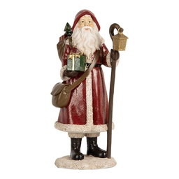 [6PR5672] Décoration de Noël Père Noël Rouge Blanc 12x11x26 cm