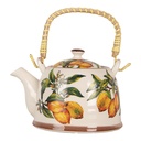 Teapot with Infuser White Yellow 18x14x12 cm / 800 ml