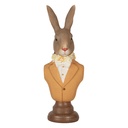 Decoration Statue Rabbit Brown Orange 7x5x19 cm