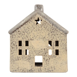 [6CE2289] Waxinelichthouder huisje 13x8x15 cm