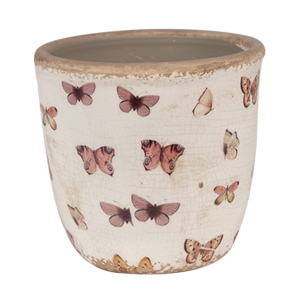 Decoratie bloempot Ø 13x12 cm