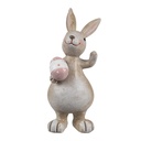 Decoration Rabbit Beige Pink 5x4x11 cm