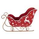 Decorazioni Natalizie Slitta Rosso Bianco 29x13x19 cm