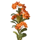 Decorative Artificial Branch with flowers Orange Green 17x14x70 cm