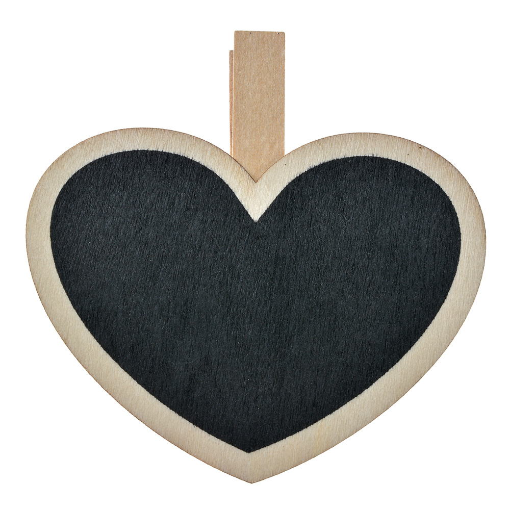 Knijper met krijtbord 8x2x8 cm