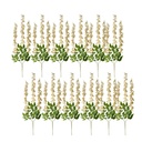 Decorative Artificial Branch with flowers (set 12) Yellow 30x12x110 cm