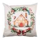 Cushion Cover Beige Brown 45x45 cm