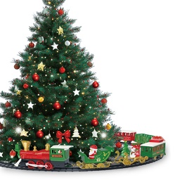[66787] Decorazione Treno dell'albero di Natale Verde Rosso Ø 56 cm