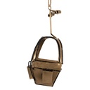 Dekoration Skilift Gelb 7x7x17 cm