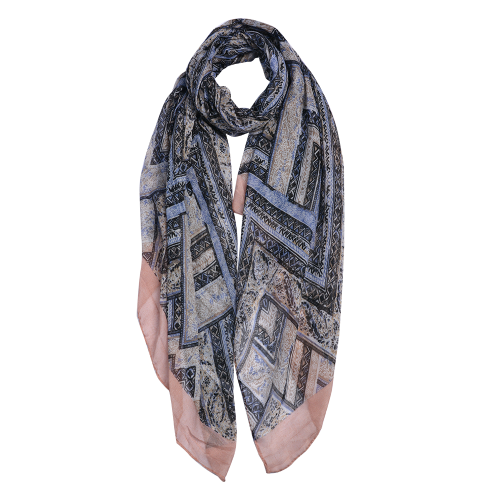 Scarf Women Print Pink 80x180 cm