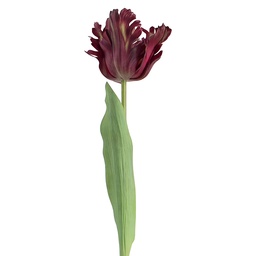 [5PL0385LA] Branche de décoration avec fleurs Violet Vert 61 cm
