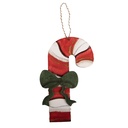 Decoration pendant Candy cane Red White 16x1x29 cm