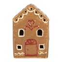 Decorazione casa con LED Marrone Bianco 8x6x11 cm