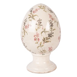 [6CE2407L] Decoratie ei op voet Ø 15x24 cm