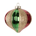 Palla di natale Verde Rosso Ø 10x10 cm