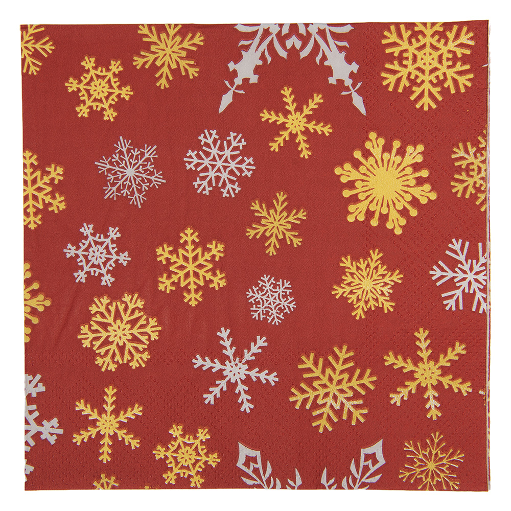 Papierservietten Rot Gelb 33x33 cm (20)