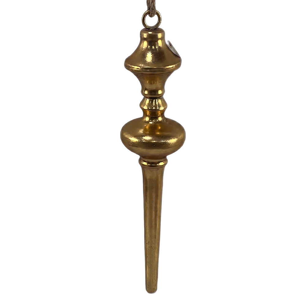 Pendentif de décoration Noël Couleur or Ø 9x41 cm