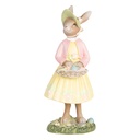 Decoration Statue Rabbit Beige Yellow 5x6x12 cm