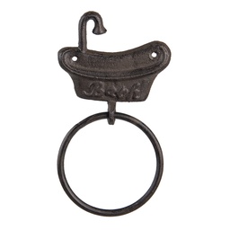 [6Y4574] Handtowel Holder Bathtub Brown 12x2x22 cm