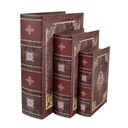 Boîte de rangement Marron Beige (3) 27x22x7 / 22x17x6 / 17x12x4 cm