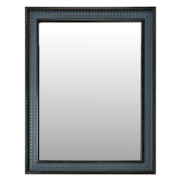 [62S323] Miroir mural Gris Bleu 36x2x46 cm