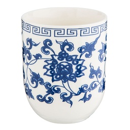 [6CEMU0004] Crockery Mug Blue Ø 6x8 cm / 100 ml