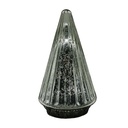 Image de décoration de Noël Sapin de Noël avec LED Couleur argent Ø 11x19 cm