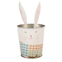 Cutlery Tray White Pink Ø 12x23 cm