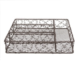 [6Y5527] Besteckkasten Braun 31x25x7 cm