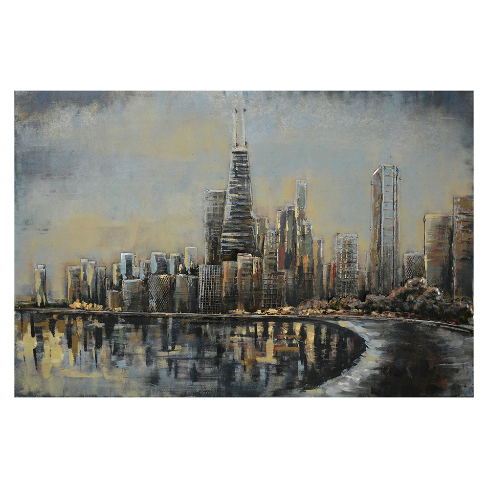 Wall Decoration Grey 120x4x80 cm