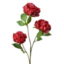 Decorative Artificial Branch with flowers Red Green 12x8x80 cm