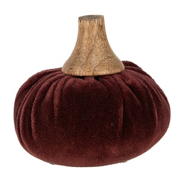 [65411] Décoration Citrouille Rouge Ø 9x8 cm