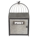 Letterbox Wall Grey, Brown 29x12x48 cm