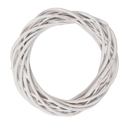 [6RO0600XSW] Decoration Couronne Blanc Ø 20x4 cm