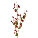 Decorative Artificial Branch with flowers Burgundy Green 25x6x107 cm