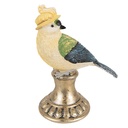 Statua Decorativa Uccello Blu 8x13x17 cm