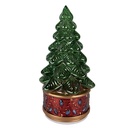 Weihnachtsdeko Weihnachtsbaum mit LED Grün Rot Ø 12x23 cm / 3xAA