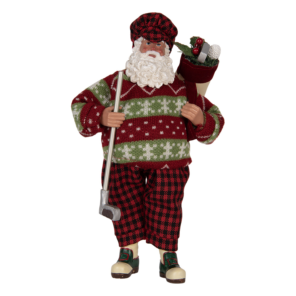 Decoratie kerstman 16x11x28 cm