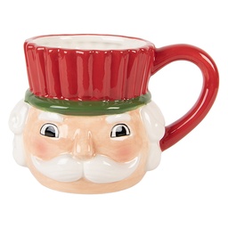 [6CEMU0221] Mug Rouge Blanc 14x11x10 cm / 350 ml