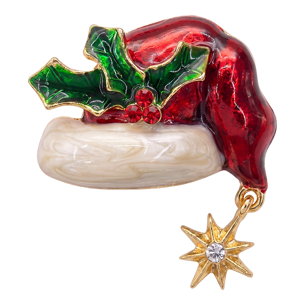 Clayre & Eef Women's Brooch Red Metal