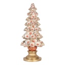 Christmas Decoration Christmas Tree White Red Ø 29x69 cm