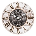 Wall Clock Brown Ø 34x4 cm / 1xAA