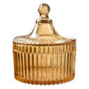 Storage jar with lid Yellow Ø 10x12 cm