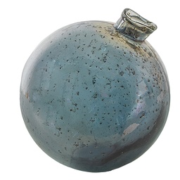 [6GL4293] Vaso Vetro Grigio Ø 13x13 cm