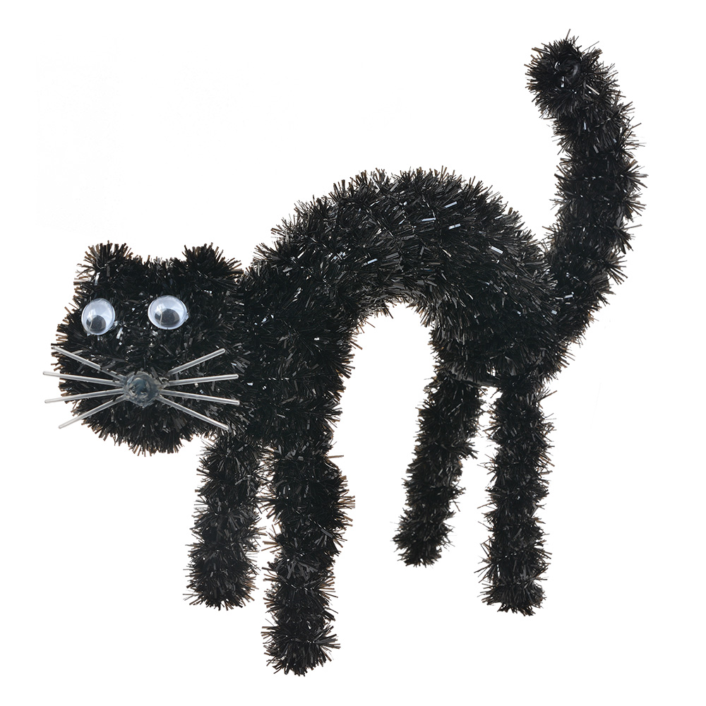Decorazione gatto Nero 19x7x22 cm