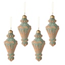 Palla di natale Rame set 4 Ø 6x14 cm
