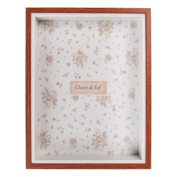 [2F1237L] Cornice Foto Marrone 17x4x22 cm / 15x20 cm